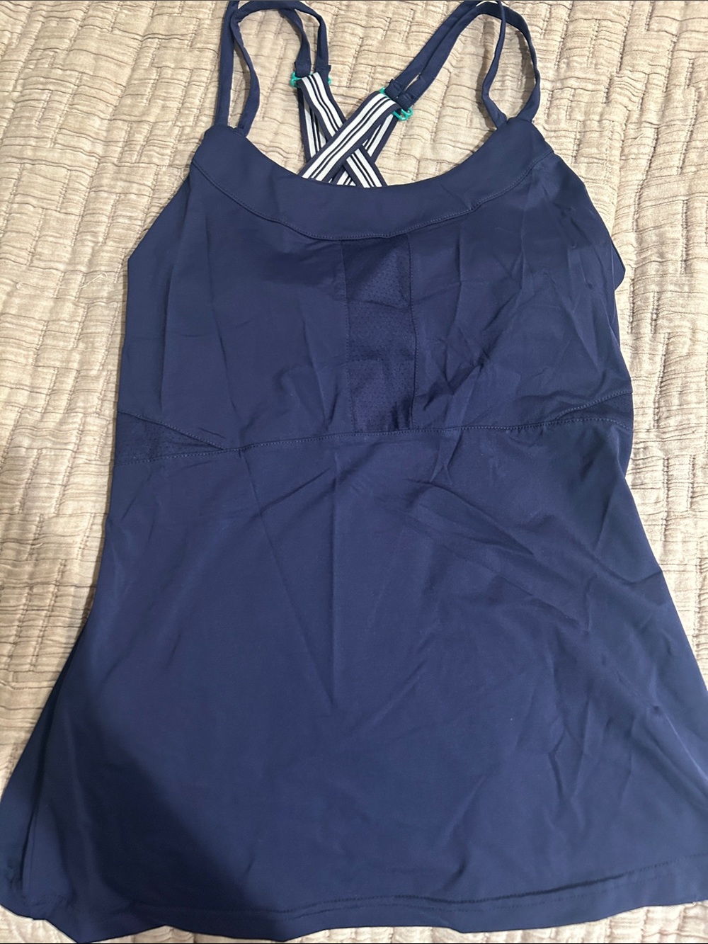 Fila Navy Strappy Athletic Tank Top